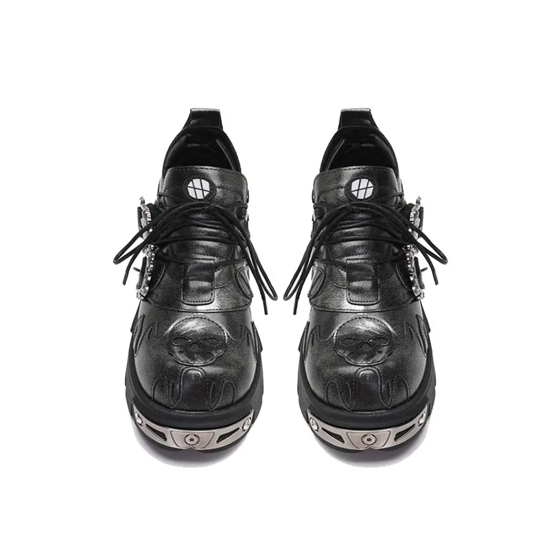 Gothic Style Dark Avant-Garde Functional Thick-Soled Men's Carved Vintage Metal Rock Black Leather Shoes for Women
Gothic Style Dark Avant-Garde Functional Thick-Soled Men's Carved Vintage Metal Rock Black Leather Shoes for Women
