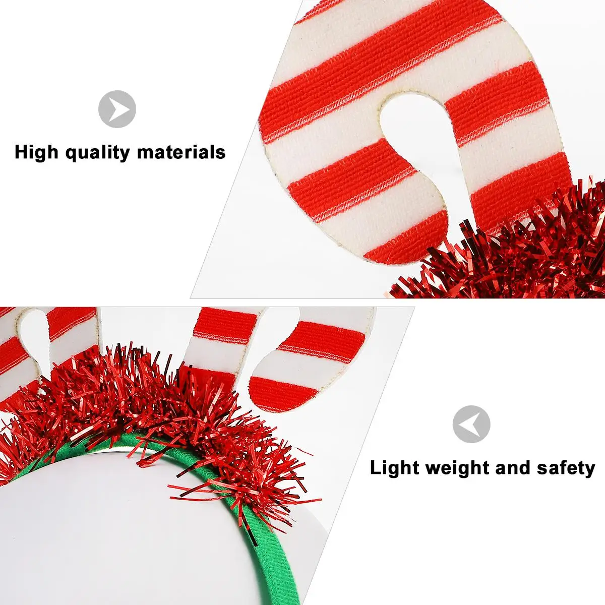 2Pcs Christmas Headband Non-woven Cloth Festive Hair Headdress for Props Safe Hoop Cane Design Performance Christmas Party
2Pcs Christmas Headband Non-woven Cloth Festive Hair Headdress for Props Safe Hoop Cane Design Performance Christmas Party