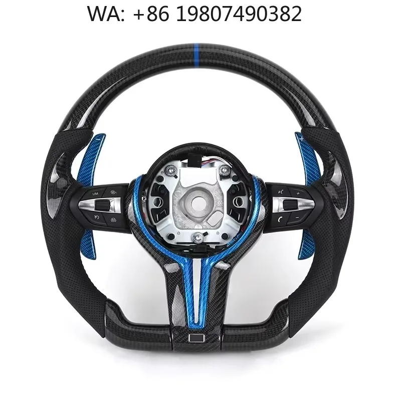 Blue Leather Carbon Fiber Sport Steering Wheel Fit M1 M3 F01 F07 F10 F11 F15 F16 F20 F22 F30 F31 F32 F34 F36 M3 F80 M4 F82 M6
Blue Leather Carbon Fiber Sport Steering Wheel Fit M1 M3 F01 F07 F10 F11 F15 F16 F20 F22 F30 F31 F32 F34 F36 M3 F80 M4 F82 M6