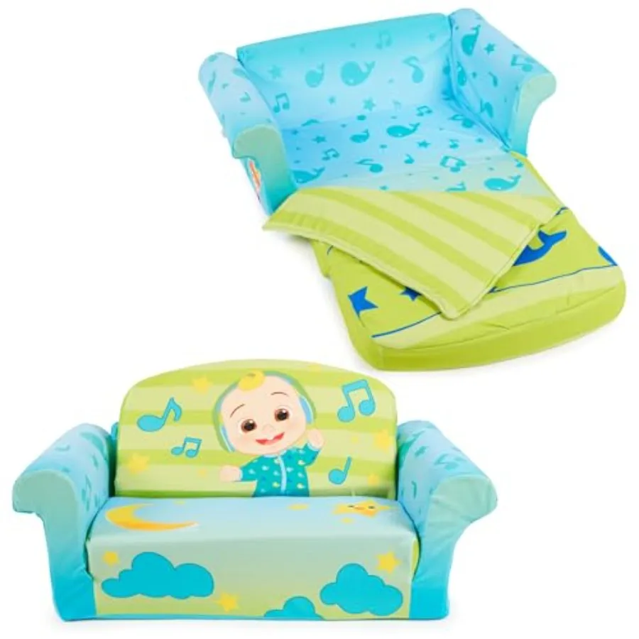 , Cocomelon 3-in-1 Slumber Sofa Baby Lounger, Convertible Couch, Sofa Bed and Foam Toddler Nap Mat with Attached Blanket
, Cocomelon 3-in-1 Slumber Sofa Baby Lounger, Convertible Couch, Sofa Bed and Foam Toddler Nap Mat with Attached Blanket