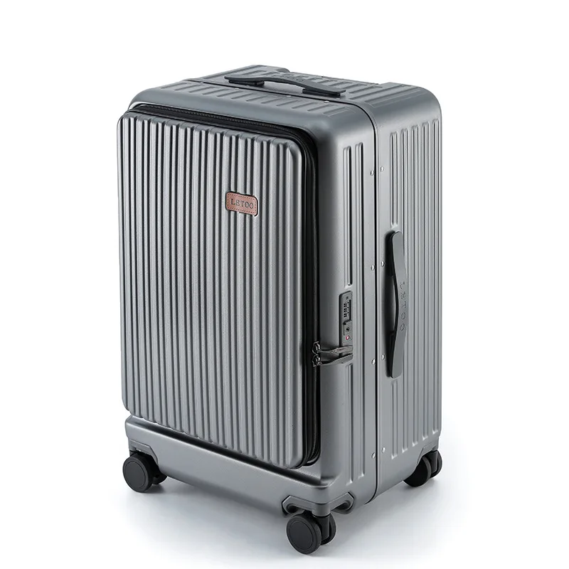 24/26 inch Large Capacity Trolley Suitcase with Front Opening 1:9 Deep Compartment Travel Luggage 20 inch Carry-on Suitcase
24/26 inch Large Capacity Trolley Suitcase with Front Opening 1:9 Deep Compartment Travel Luggage 20 inch Carry-on Suitcase