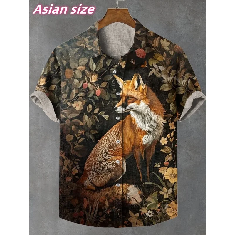 Fox Cat Graphic Hawaiian Shirt For Men Fun Tiger Bird 3D Printed Short Sleeve Summer Loose Street Aloha Shirts Lapel Blouse
Fox Cat Graphic Hawaiian Shirt For Men Fun Tiger Bird 3D Printed Short Sleeve Summer Loose Street Aloha Shirts Lapel Blouse