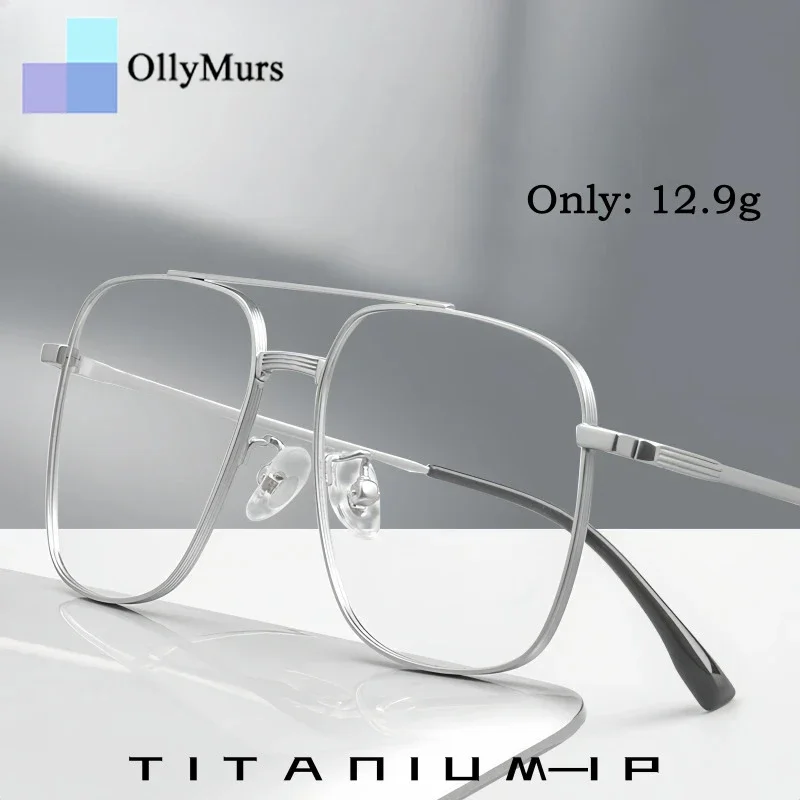 OLLYMURS Ultralight Pilot Men's Glasses Fashion Retro Titanium Double Beam Optical Prescription Eyeglasses Frames Women T830T
OLLYMURS Ultralight Pilot Men's Glasses Fashion Retro Titanium Double Beam Optical Prescription Eyeglasses Frames Women T830T