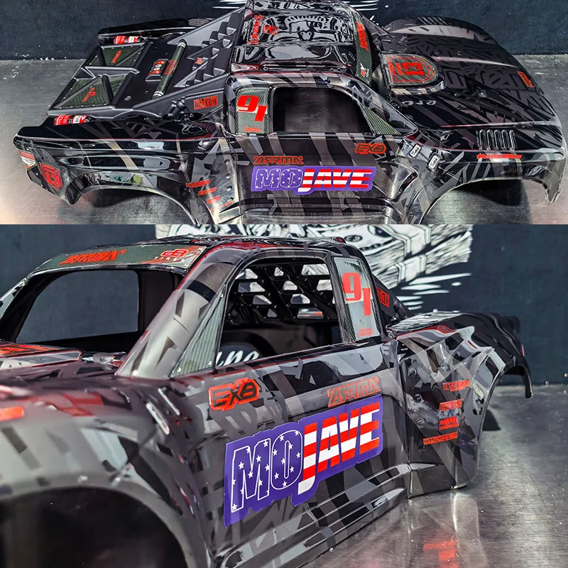 Plastic Simulation Body with Sticker Painting for 1/7 ARRMA MOJAVE EXB 6S Traxxas UDR RC Short Course Desert Car
Plastic Simulation Body with Sticker Painting for 1/7 ARRMA MOJAVE EXB 6S Traxxas UDR RC Short Course Desert Car