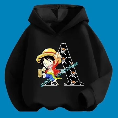 Anime Kids Clothes Boys One Pieces Letter A-Z Hoodie Spring Autumn Girls Clothing Cartoon Luffy Sweatshirt Suit Teen Hooded Tops
Anime Kids Clothes Boys One Pieces Letter A-Z Hoodie Spring Autumn Girls Clothing Cartoon Luffy Sweatshirt Suit Teen Hooded Tops