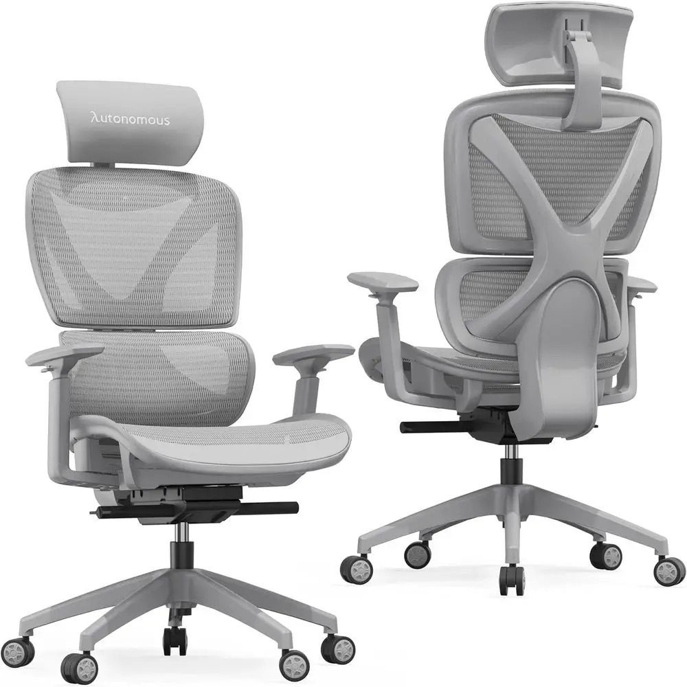 Ergonomic Mesh Office Chair with Adjustable Lumbar Support and Wheels for Comfortable Long-Hour Use (Gray)
Ergonomic Mesh Office Chair with Adjustable Lumbar Support and Wheels for Comfortable Long-Hour Use (Gray)
