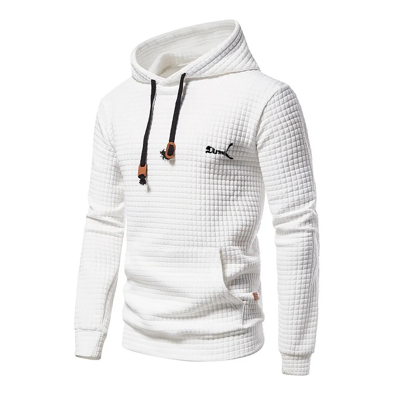 Autumn and winter men's jacquard checkered hoodie, long-sleeved drawstring printed sweatshirt, pocket design, warm-colored coat
Autumn and winter men's jacquard checkered hoodie, long-sleeved drawstring printed sweatshirt, pocket design, warm-colored coat