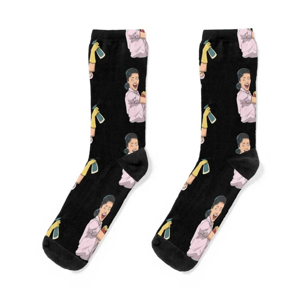 Cleaning lady with detergent vintage Socks retro sports stockings Stockings man snow Women's Socks Men's
Cleaning lady with detergent vintage Socks retro sports stockings Stockings man snow Women's Socks Men's