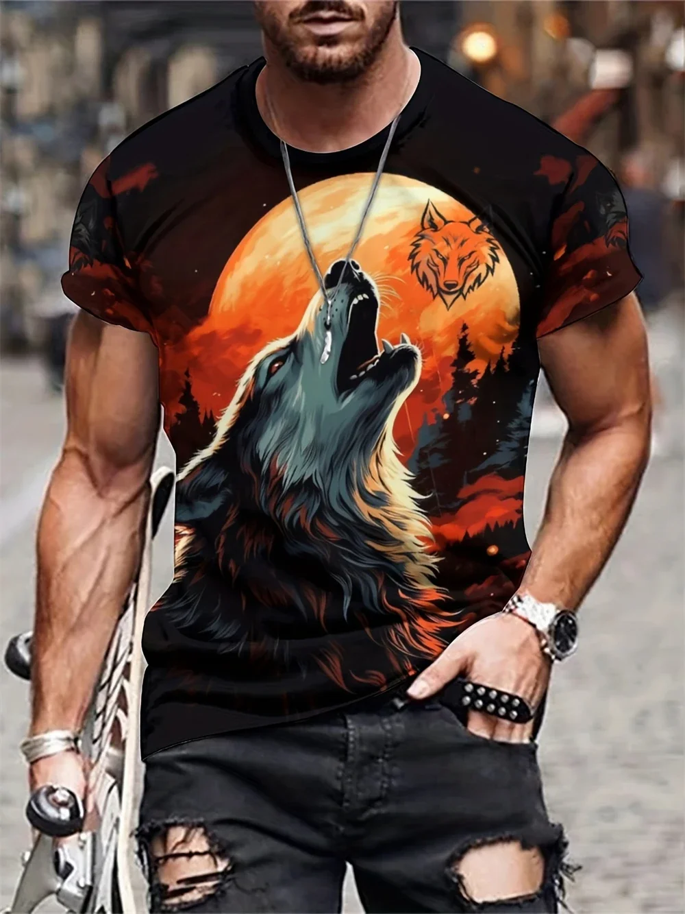 2024 New Animal T-shirt for Men's Lion Tiger Wolf 3D Printed Oversized T-shirt for Summer Men's Short-sleeved Hawaiian Men's Clo
2024 New Animal T-shirt for Men's Lion Tiger Wolf 3D Printed Oversized T-shirt for Summer Men's Short-sleeved Hawaiian Men's Clo