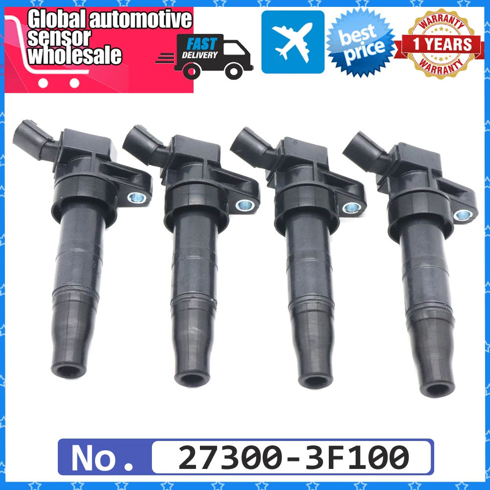 4 шт. автомобильная катушка зажигания 273003 F100 для Hyundai Genesis Santa Fe Sonata Tucson Kia Optima Forte Sorento Rondo UF-611 27300-3F100
4 шт. автомобильная катушка зажигания 273003 F100 для Hyundai Genesis Santa Fe Sonata Tucson Kia Optima Forte Sorento Rondo UF-611 27300-3F100
