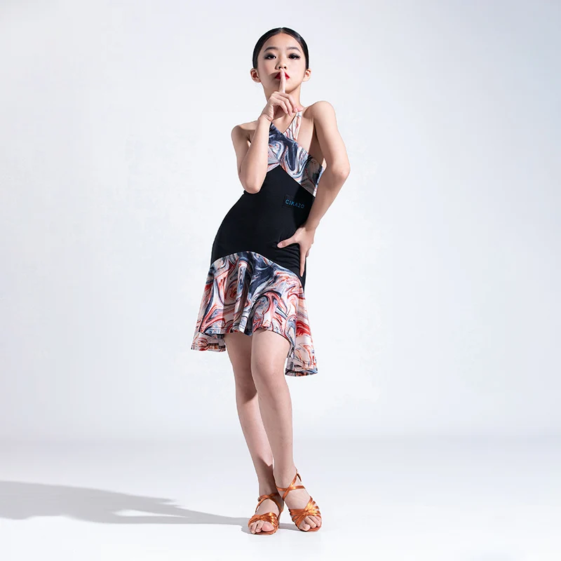 Latin Dance Suit New Girls Printed Sling Practice Dress Professional Rumba Irregular Skirt Samba Tango Dance Costumes DWY7607
Latin Dance Suit New Girls Printed Sling Practice Dress Professional Rumba Irregular Skirt Samba Tango Dance Costumes DWY7607