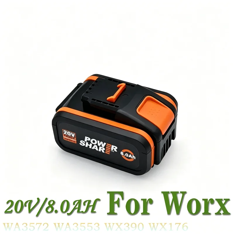 Replacement 20V 8000mAh Li-Ion Battery,For Worx Gardening Power Tools WA3551 WX390 WX176 WX178 WX550 WX386 WX678 WG894E WA3553
Replacement 20V 8000mAh Li-Ion Battery,For Worx Gardening Power Tools WA3551 WX390 WX176 WX178 WX550 WX386 WX678 WG894E WA3553