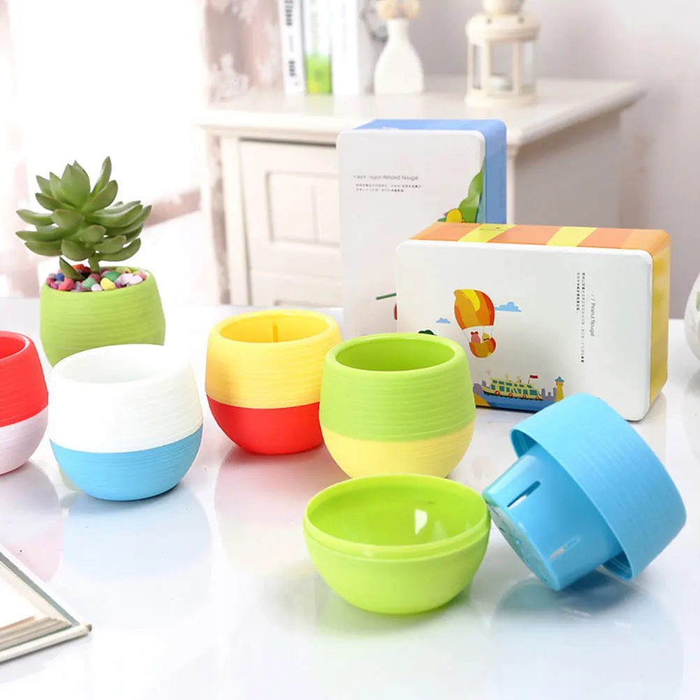 15pcs Colorful Round Plastic Flower Pots Multi-Color Planters For Indoor Plants Breathable Desktop Decor Office
15pcs Colorful Round Plastic Flower Pots Multi-Color Planters For Indoor Plants Breathable Desktop Decor Office
