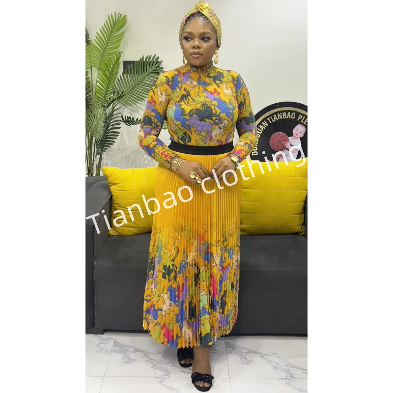 Round Neck Long-sleeved Top High-waisted Pleated Half-body Skirt Two-piece Miyake 2025 Summer New Fashion Casual Women's Suit
Round Neck Long-sleeved Top High-waisted Pleated Half-body Skirt Two-piece Miyake 2025 Summer New Fashion Casual Women's Suit