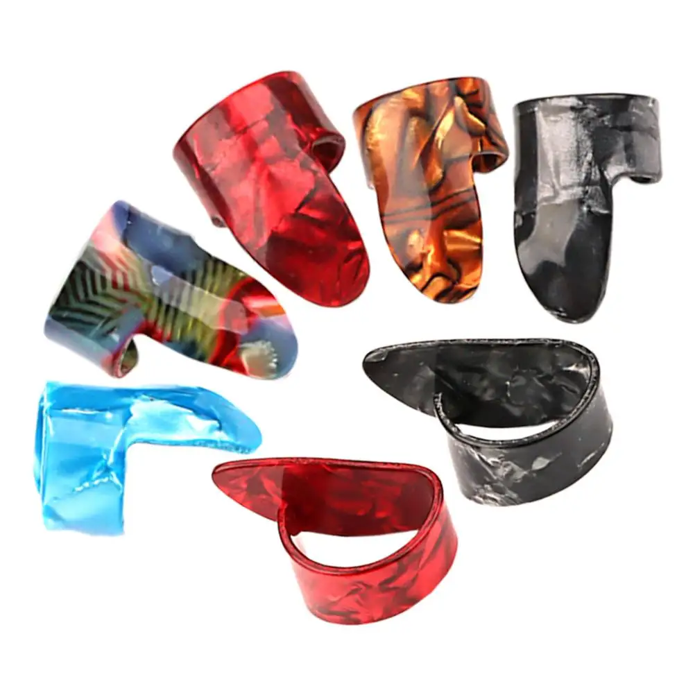 7 Pcs Shield Finger Cot Pick Guitar Supply Adjustable Thumb Picks Plastic Material Use Fits Adult Fingers Protect Nails
7 Pcs Shield Finger Cot Pick Guitar Supply Adjustable Thumb Picks Plastic Material Use Fits Adult Fingers Protect Nails