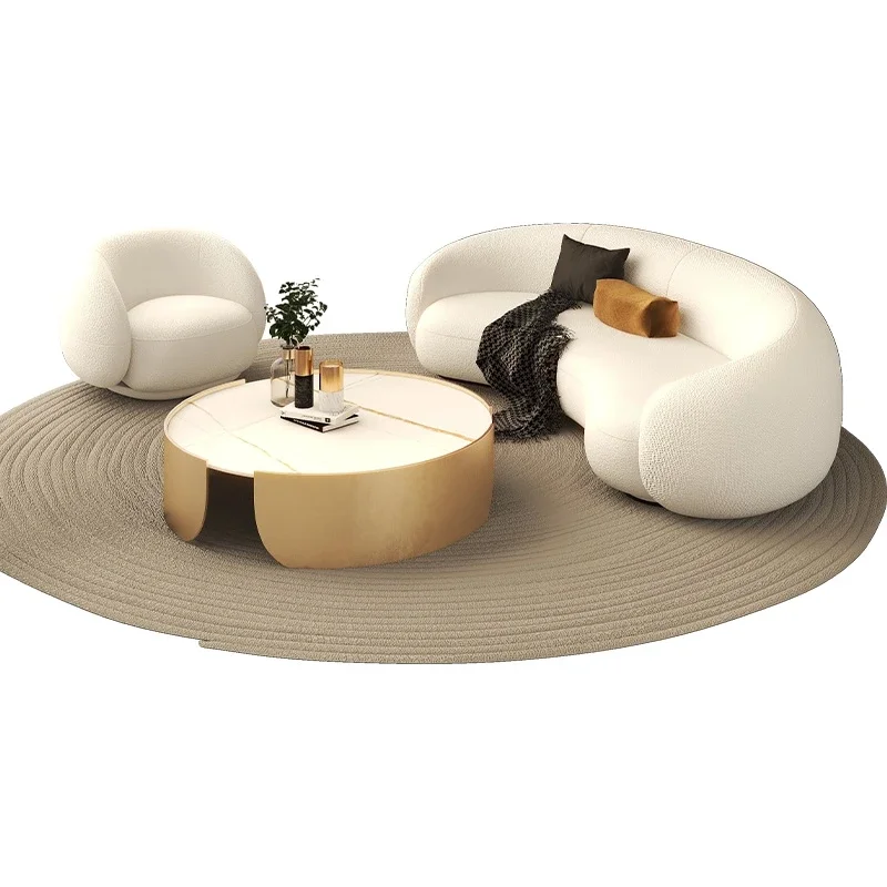 Curved sofa, creative clothing store, medical beauty salon lobby, office lounge area, reception and negotiation
Curved sofa, creative clothing store, medical beauty salon lobby, office lounge area, reception and negotiation