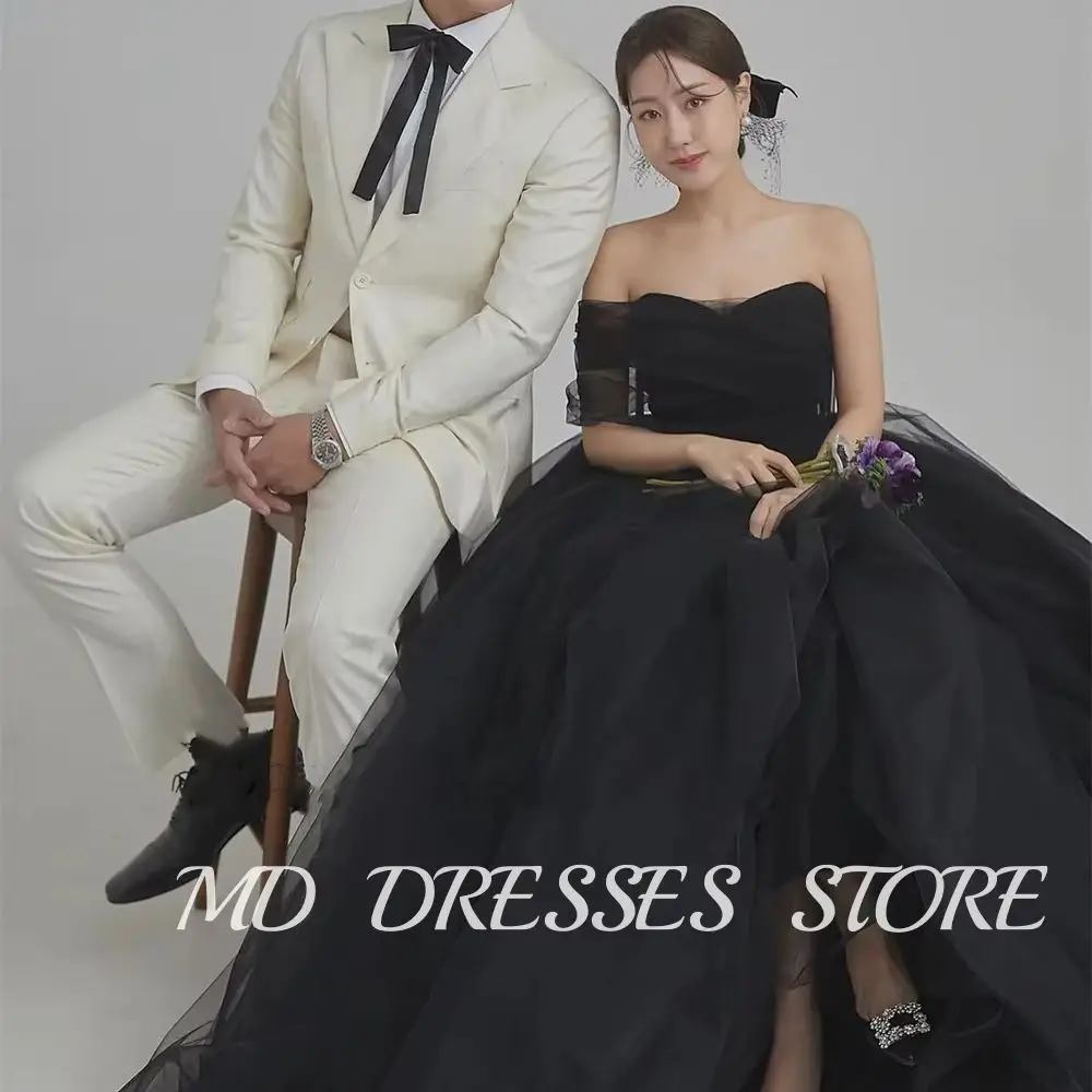 MD Elegant Sweetheart Black A-line Wedding Dresses Puffy One Shoulder Evening Dress Korea Photoshoot Reception Dress Customized
MD Elegant Sweetheart Black A-line Wedding Dresses Puffy One Shoulder Evening Dress Korea Photoshoot Reception Dress Customized