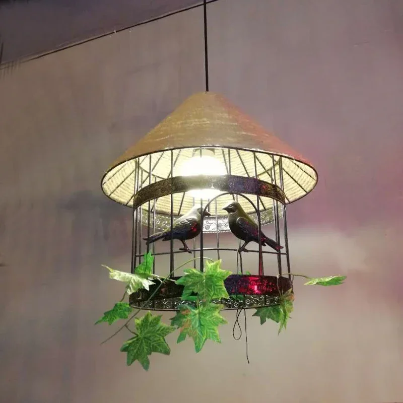 Industrial Vintage Birdcage Personality Creative Twine Restaurant Balcony Chandelier
Industrial Vintage Birdcage Personality Creative Twine Restaurant Balcony Chandelier