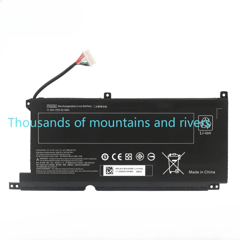 Аккумулятор PG03XL для HP Pavilion Gaming 15-DK 15-ec 16-a0000 OMEN 5X FPC52 TPN-C141 TPN-Q229 TPN-Q241
Аккумулятор PG03XL для HP Pavilion Gaming 15-DK 15-ec 16-a0000 OMEN 5X FPC52 TPN-C141 TPN-Q229 TPN-Q241