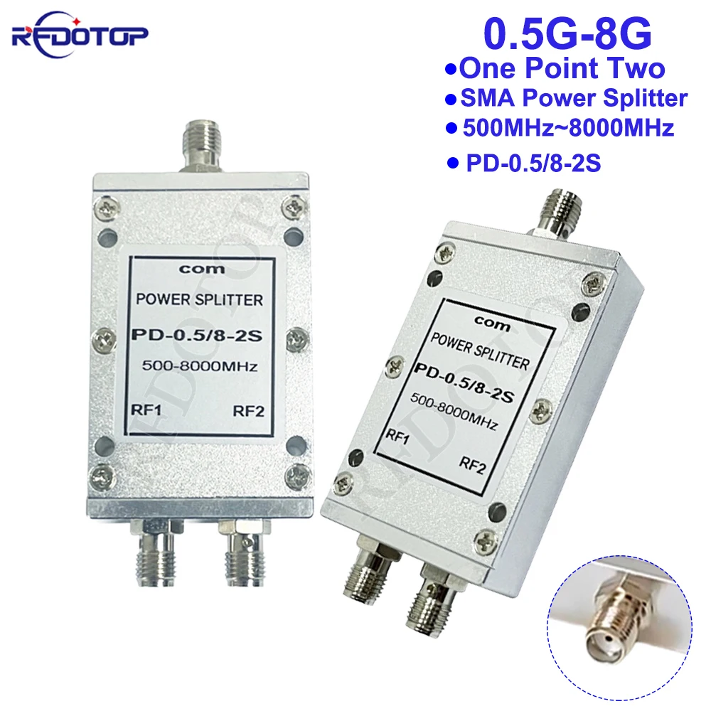 1Pcs SMA Female Microstrip Power Splitter One Point Two PD-0.5/8-2S 0.5-8GHz(500Mhz-8000Mhz) RF Power Splitter Combiner
1Pcs SMA Female Microstrip Power Splitter One Point Two PD-0.5/8-2S 0.5-8GHz(500Mhz-8000Mhz) RF Power Splitter Combiner