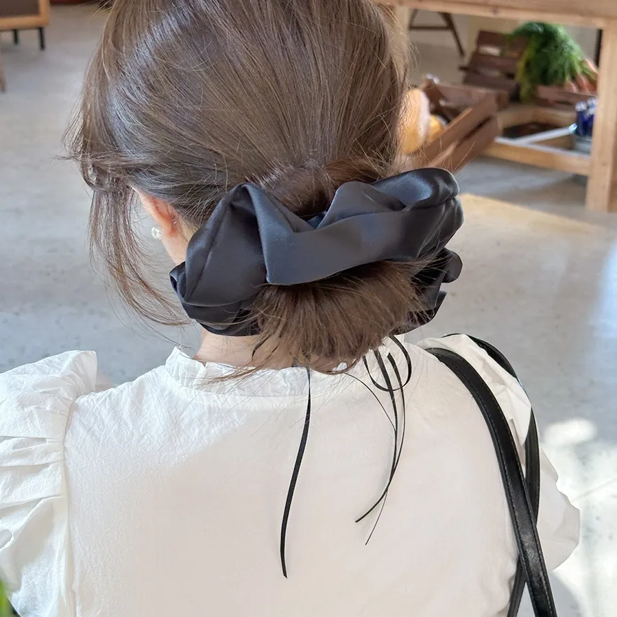 Satin Scrunchie French Ballet Bow With Long Ribbon Tails Premium Soft Elastic Hair Band For Ponytail High Quality Comfortable
Satin Scrunchie French Ballet Bow With Long Ribbon Tails Premium Soft Elastic Hair Band For Ponytail High Quality Comfortable
