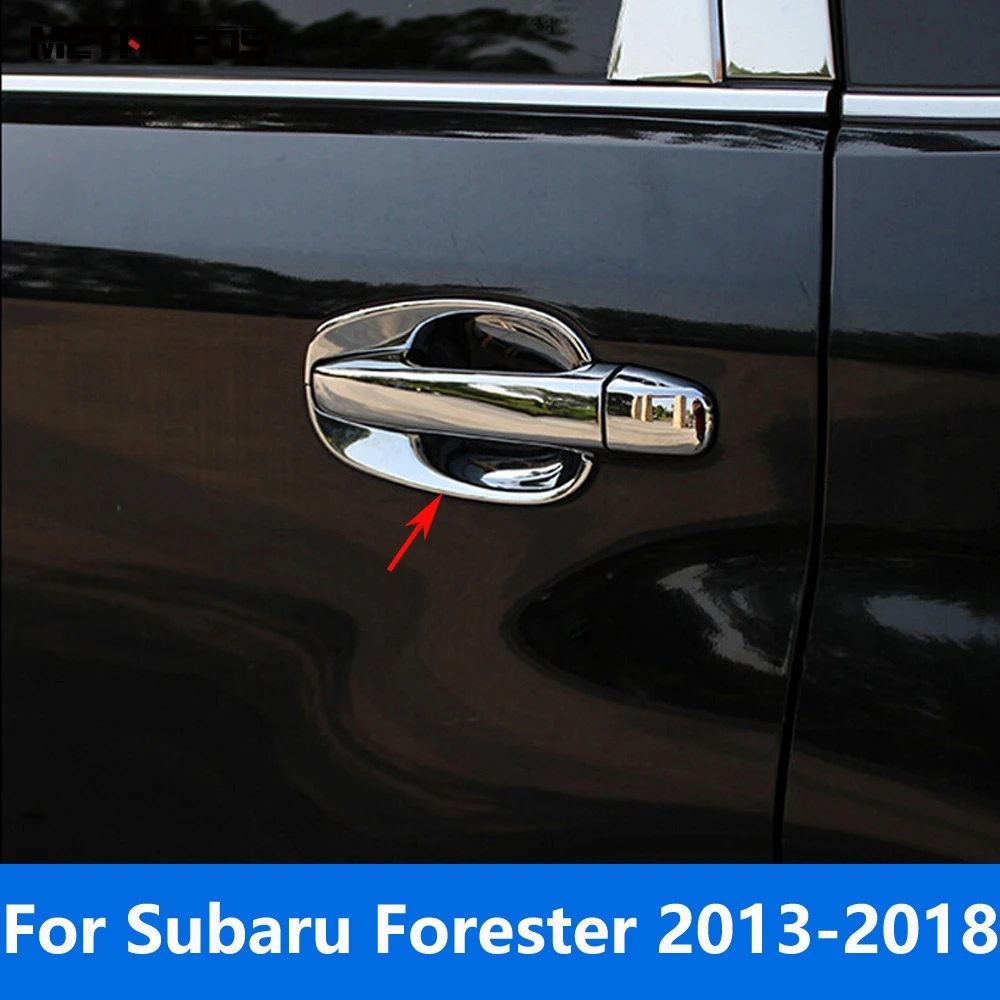 For Subaru Forester 2013-2016 2017 2018 Chrome Side Door Handle Bowl Cover Trim Protection Cap Exterior Accessories Car Styling
For Subaru Forester 2013-2016 2017 2018 Chrome Side Door Handle Bowl Cover Trim Protection Cap Exterior Accessories Car Styling