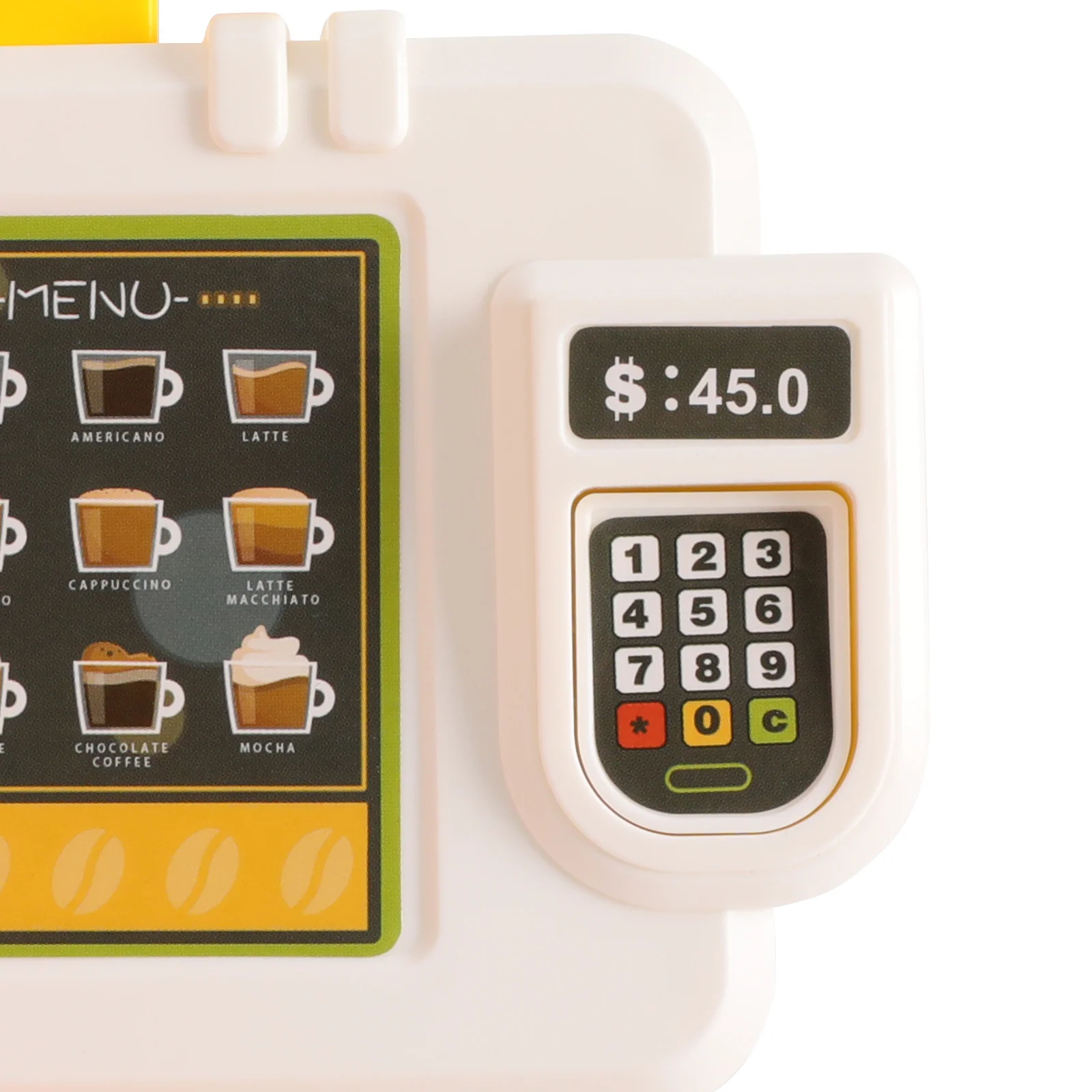 3 in 1 Kids Role Play Toy Set Pp Pe Material Coffee Machine Burger Counter Cash Register with Sound Effect Educational Playset for Children Age 3 Plus 3 in 1 Kids Role Play Toy Set Pp Pe Material Coffee Machine Burger Counter Cash Register with Sound Effect Educational Playset for Children Age 3 Plus
