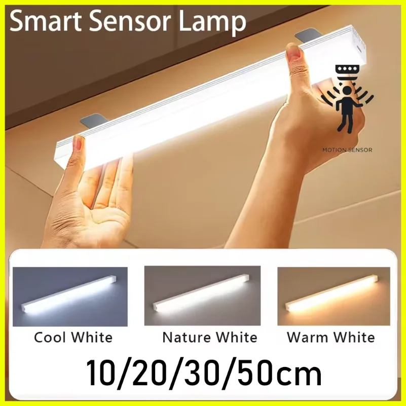 Cabinet Light USB Rechargeable Motion Sensor LED Bar Light Induction Night Light Portable for Kitchen Bedside Wardrobe Closet
Cabinet Light USB Rechargeable Motion Sensor LED Bar Light Induction Night Light Portable for Kitchen Bedside Wardrobe Closet