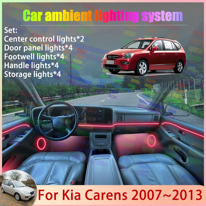 For Kia Carens 2007~2013 UN MK2 Euro 2/24 in 1 Car Atmosphere Light Lamp RGB Shade Ensemble Streamer Atmosphere Set Accessries
For Kia Carens 2007~2013 UN MK2 Euro 2/24 in 1 Car Atmosphere Light Lamp RGB Shade Ensemble Streamer Atmosphere Set Accessries