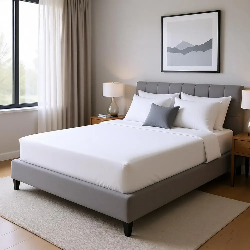 Органическое хлопковое простыня-наматрасник для детской кроватки, дышащее, для унисекс-кроваток и матрасов для малышей
Органическое хлопковое простыня-наматрасник для детской кроватки, дышащее, для унисекс-кроваток и матрасов для малышей