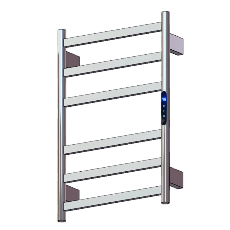 Electric towel rack Electroplating Fingerprint-free brushed bathroom heating towel bar Timed constant temperature
Electric towel rack Electroplating Fingerprint-free brushed bathroom heating towel bar Timed constant temperature