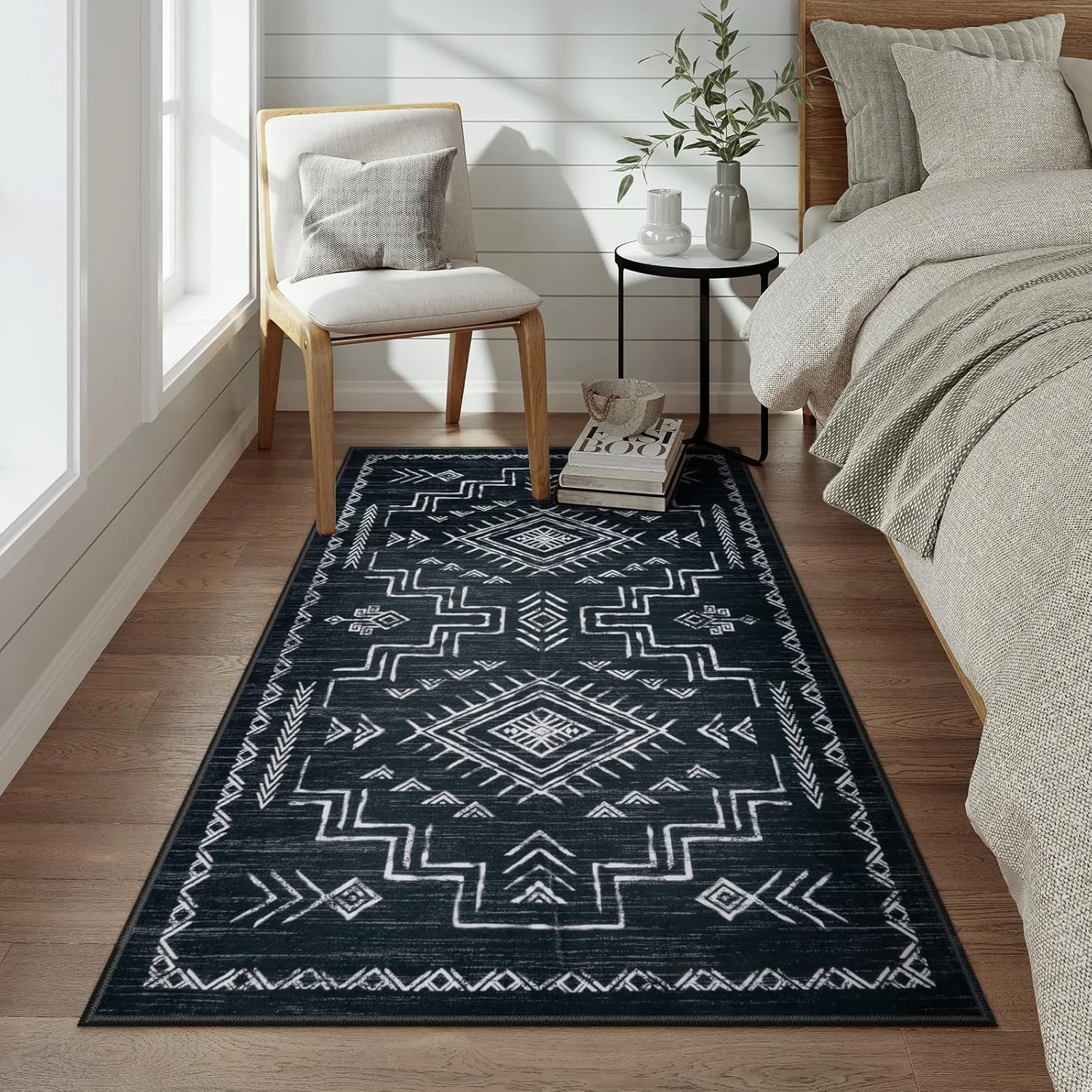 Washable Area Rugs , Small Geometric Tribal Rug for Bedroom, Non-Slip Stain Resistant Carpet for Kitchen Entrance Indoor
Washable Area Rugs , Small Geometric Tribal Rug for Bedroom, Non-Slip Stain Resistant Carpet for Kitchen Entrance Indoor