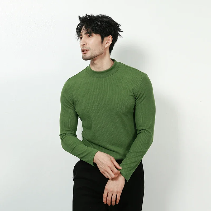Men's Half-high Collar Base Shirt, Daily Slim-fit Pullover Long-sleeve T-shirt, Stretchy and Comfortable Autumn/winter T-shirt.
Men's Half-high Collar Base Shirt, Daily Slim-fit Pullover Long-sleeve T-shirt, Stretchy and Comfortable Autumn/winter T-shirt.