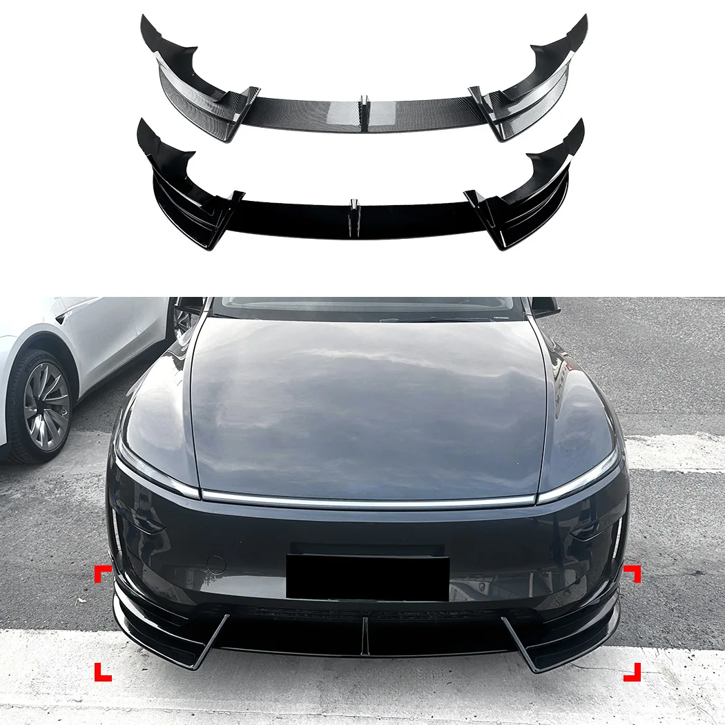Sport 3-Piece Front Bumper Lip For Tesla Model Y 2024+ Facelift Carbon Fiber Piano Black Front Splitter Exterior Accessory
Sport 3-Piece Front Bumper Lip For Tesla Model Y 2024+ Facelift Carbon Fiber Piano Black Front Splitter Exterior Accessory