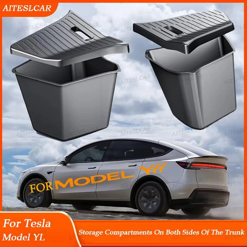  For Tesla Model Y L Launch TPE Car Trunk Side Storage Box Cover plate organizer Car trunk side storage box refit Accessories
For Tesla Model Y L Launch TPE Car Trunk Side Storage Box Cover plate organizer Car trunk side storage box refit Accessories