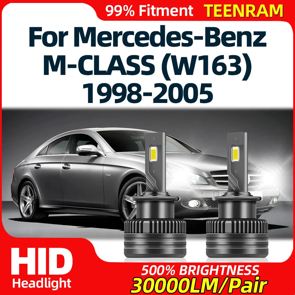 120W HID Xenon Lights With Canbus 30000LM Super Bright LED Headlights For Mercedes-Benz M-CLASS (W163) 1998-2002 2003 2004 2005
120W HID Xenon Lights With Canbus 30000LM Super Bright LED Headlights For Mercedes-Benz M-CLASS (W163) 1998-2002 2003 2004 2005
