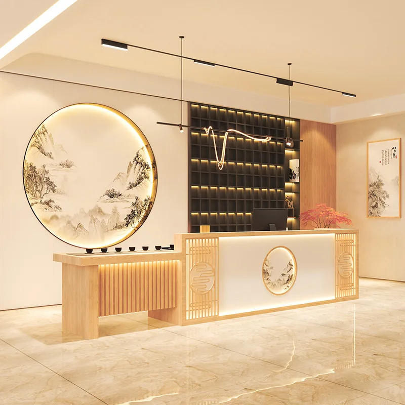 Tea Terrace Hotel Clubhouse Front Desk Reception Desk Health Hall Homestay Foot Bath Ear Picking Shop
Tea Terrace Hotel Clubhouse Front Desk Reception Desk Health Hall Homestay Foot Bath Ear Picking Shop