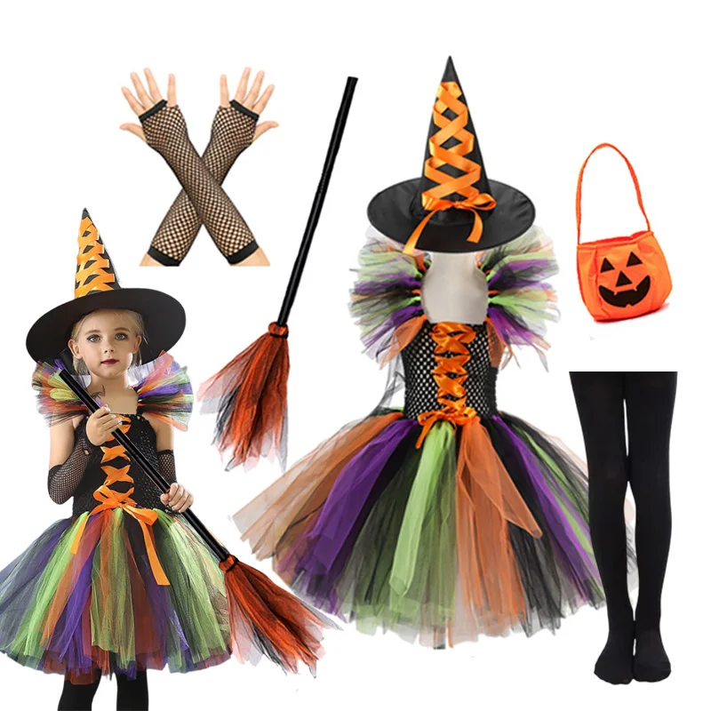 Girls Colour Witch Costume Disguise Halloween Cosplay Carnival Party Christmas Toddler Kids Princess Dress Prom Gown Dress
Girls Colour Witch Costume Disguise Halloween Cosplay Carnival Party Christmas Toddler Kids Princess Dress Prom Gown Dress