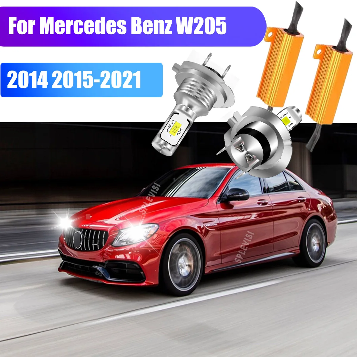 H7 White 6000K Canbus LED Headlight Headlamp High-Performance Design For Mercedes W205 2014 2015 2016 2017 2018 2019 2020 2021
H7 White 6000K Canbus LED Headlight Headlamp High-Performance Design For Mercedes W205 2014 2015 2016 2017 2018 2019 2020 2021