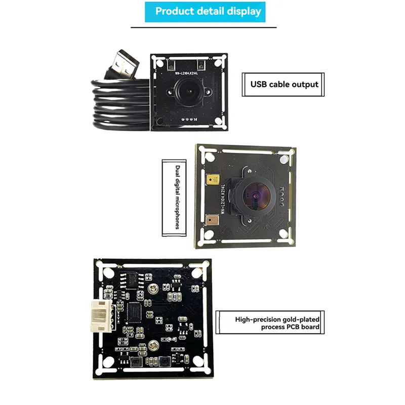B37B-2Mp Модуль USB-камеры Hd 130 ° Широкоугольный, 60 кадров в секунду, Plug-N-Play с двумя цифровыми микрофонами для зрения на продукт
B37B-2Mp Модуль USB-камеры Hd 130 ° Широкоугольный, 60 кадров в секунду, Plug-N-Play с двумя цифровыми микрофонами для зрения на продукт