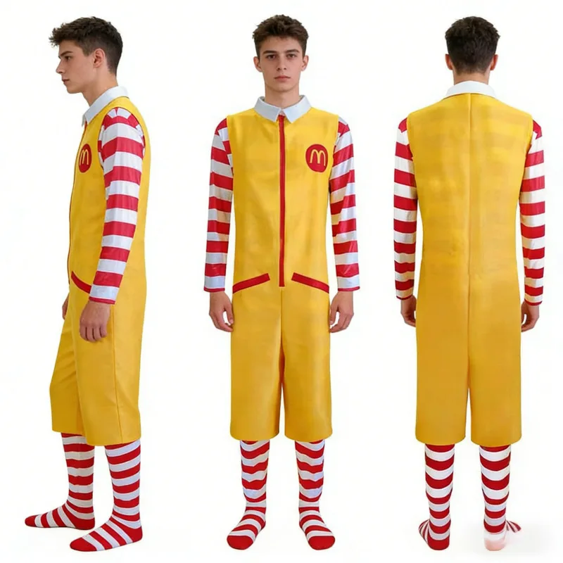 Halloween Uncle Suit Fast Food Delivery Boy COS Costume Party Clown Man Jumpsuit Role Set Long Sleeve Seven-Piece ...
Halloween Uncle Suit Fast Food Delivery Boy COS Costume Party Clown Man Jumpsuit Role Set Long Sleeve Seven-Piece ...
