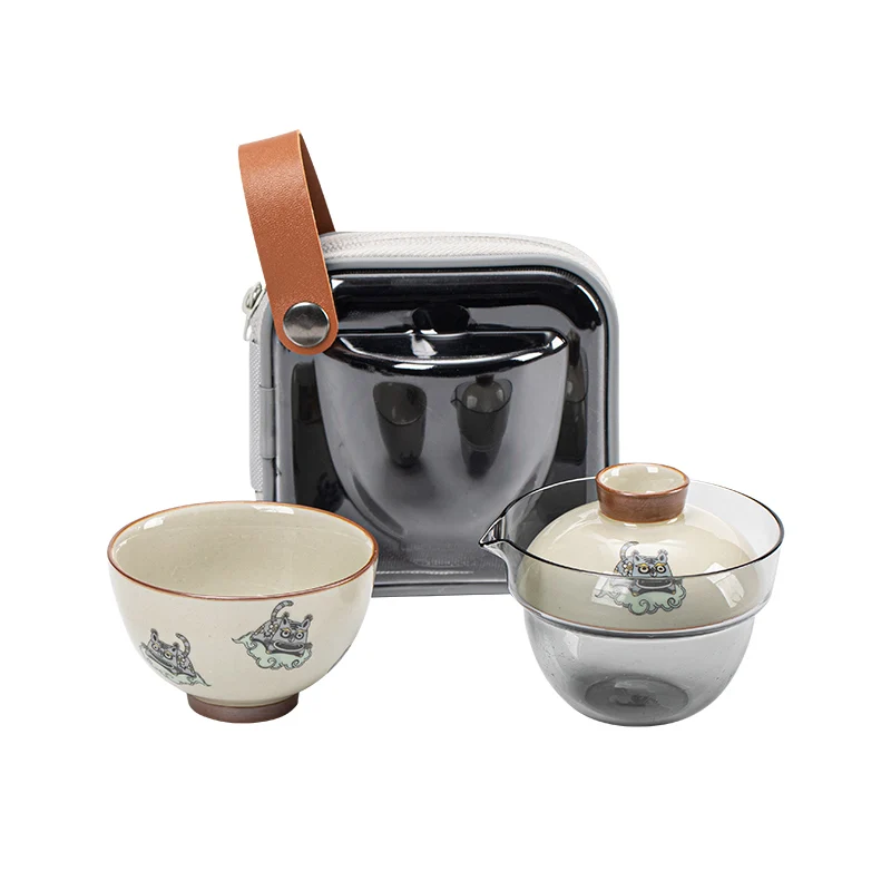 *Travel Tea Set, Glass Cover Bowl, Kuaike Cup, One Pot, One Cup, Portable Outdoor Single Ceramic Tea Cup
*Travel Tea Set, Glass Cover Bowl, Kuaike Cup, One Pot, One Cup, Portable Outdoor Single Ceramic Tea Cup