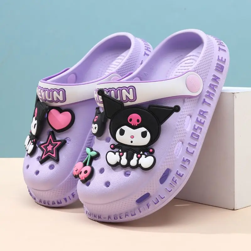 Kuromi Hello Kitty Pendant Kawaii Sanrio Anime Lovely Children Non-slip Slippers Cute Cinnamoroll Beach Casual Scandal Gifts Toy
Kuromi Hello Kitty Pendant Kawaii Sanrio Anime Lovely Children Non-slip Slippers Cute Cinnamoroll Beach Casual Scandal Gifts Toy