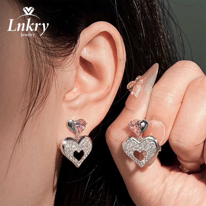 Lnkry Certified Pave Setting Mini Moissanite Earring For Women Korean INS Sweet Heart Shaped Drop Earrings Sparkling Jewelry
Lnkry Certified Pave Setting Mini Moissanite Earring For Women Korean INS Sweet Heart Shaped Drop Earrings Sparkling Jewelry
