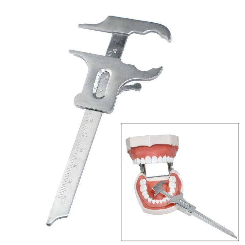 Dental Sliding Caliper Chin Indicator for Orthodontic Implant Measuring Stainless Steel Gauge Ruler New Type Precision Tool
Dental Sliding Caliper Chin Indicator for Orthodontic Implant Measuring Stainless Steel Gauge Ruler New Type Precision Tool