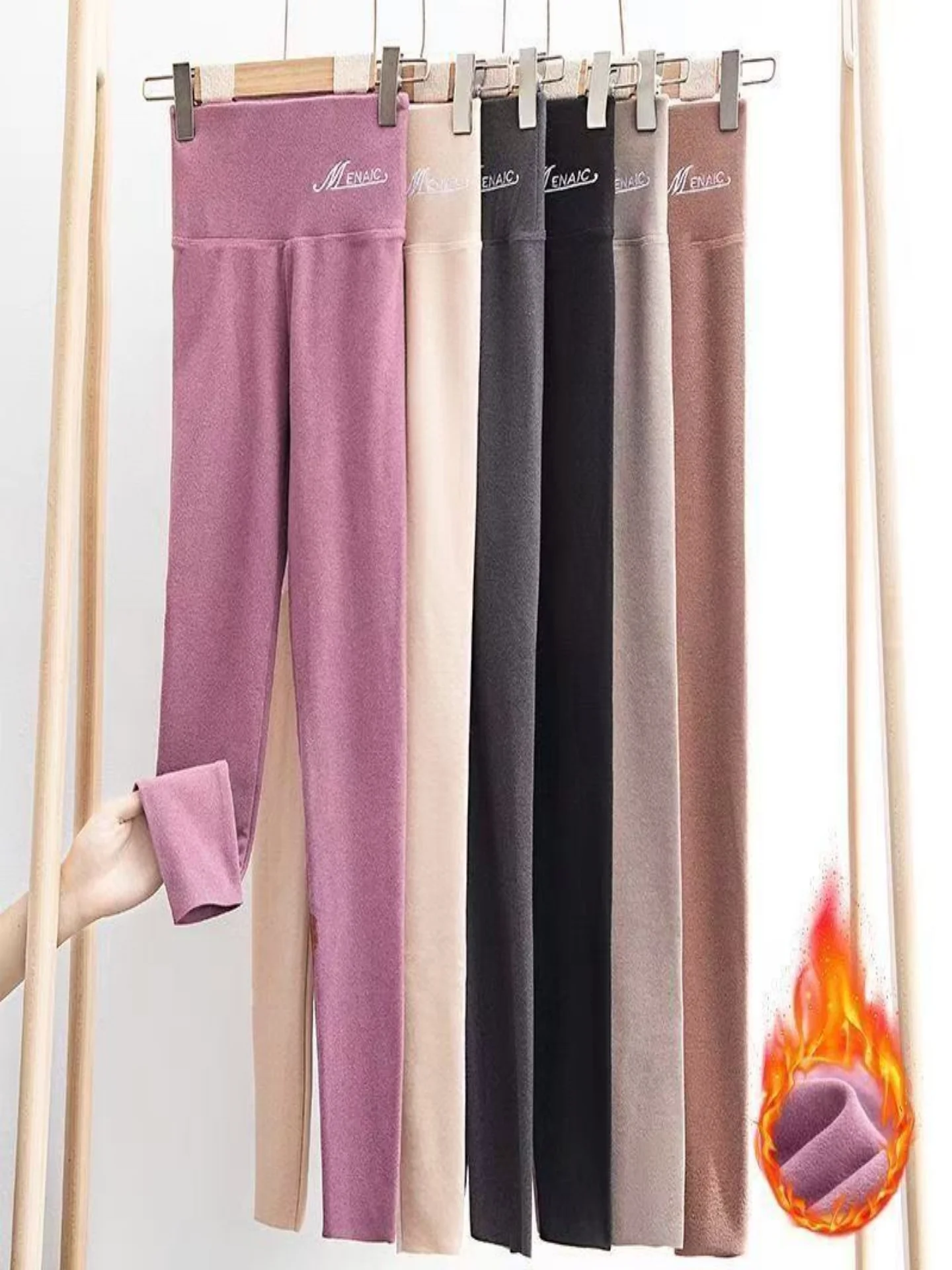 High Waist Thickened Fleece Lined Shapely Women's Autumn Pants Inner And Outer Wear Seamless Tight Fit Thermal Trousers
High Waist Thickened Fleece Lined Shapely Women's Autumn Pants Inner And Outer Wear Seamless Tight Fit Thermal Trousers