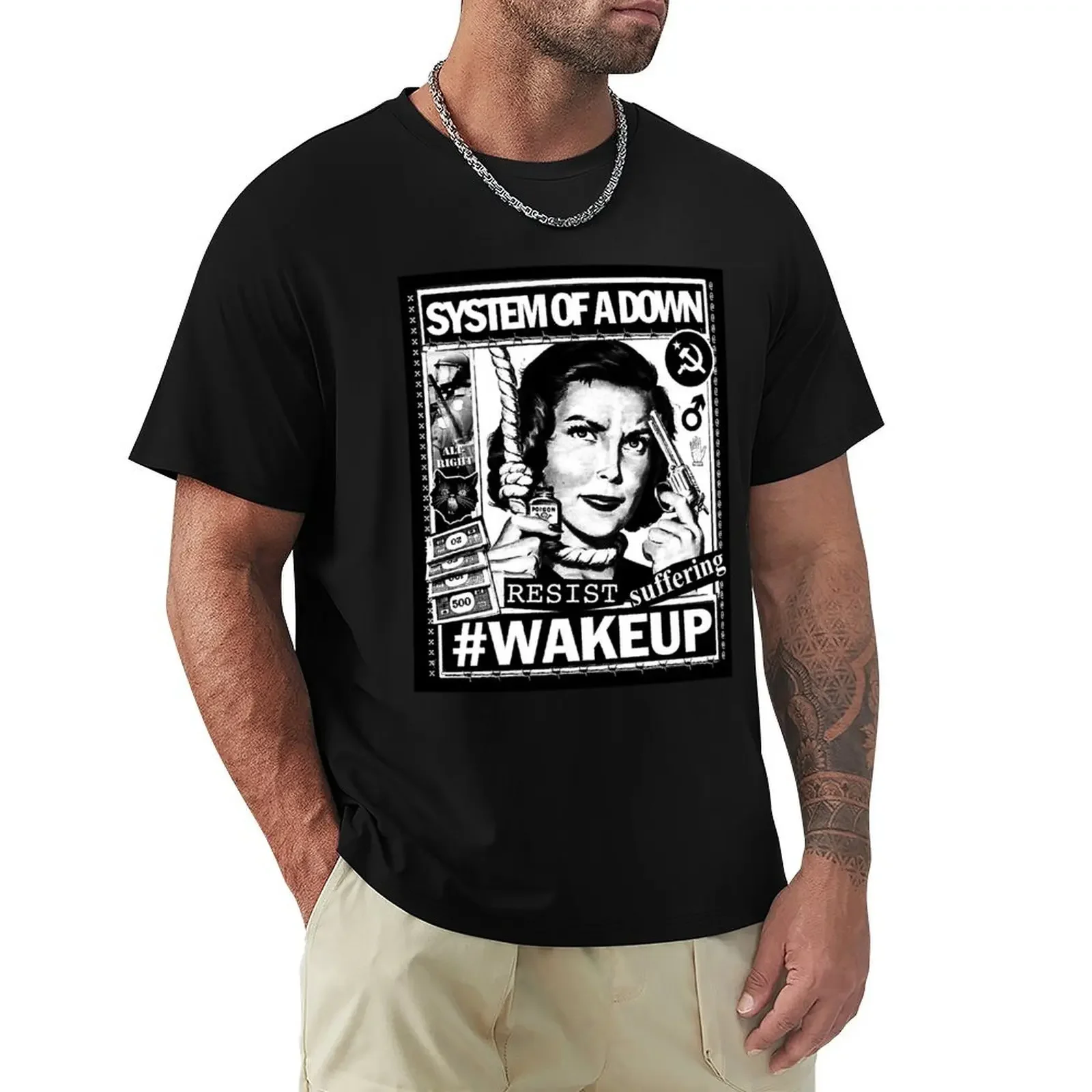 System Of A Down 2 T-Shirt summer top anime clothes vintage graphic tee mens t shirts casual stylish
System Of A Down 2 T-Shirt summer top anime clothes vintage graphic tee mens t shirts casual stylish