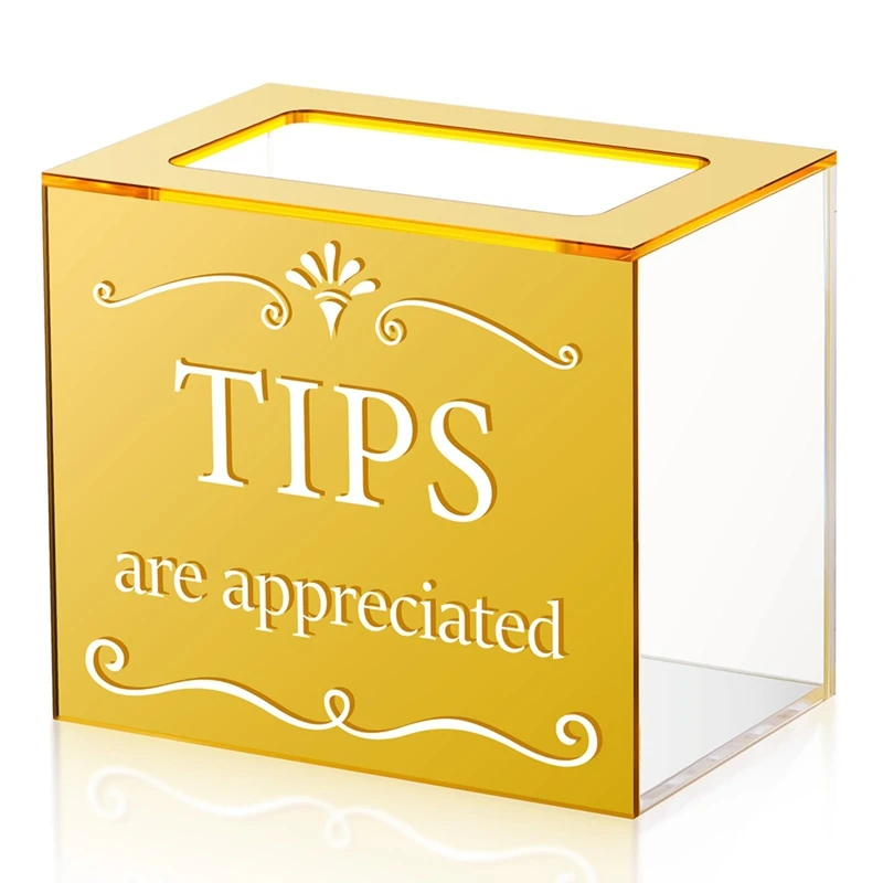 ABPQ-Tip Jars For Money Acrylic Tip Cash Box Donation Tip Bucket Storage Container Suggestion Box Raffle Cash Box
ABPQ-Tip Jars For Money Acrylic Tip Cash Box Donation Tip Bucket Storage Container Suggestion Box Raffle Cash Box