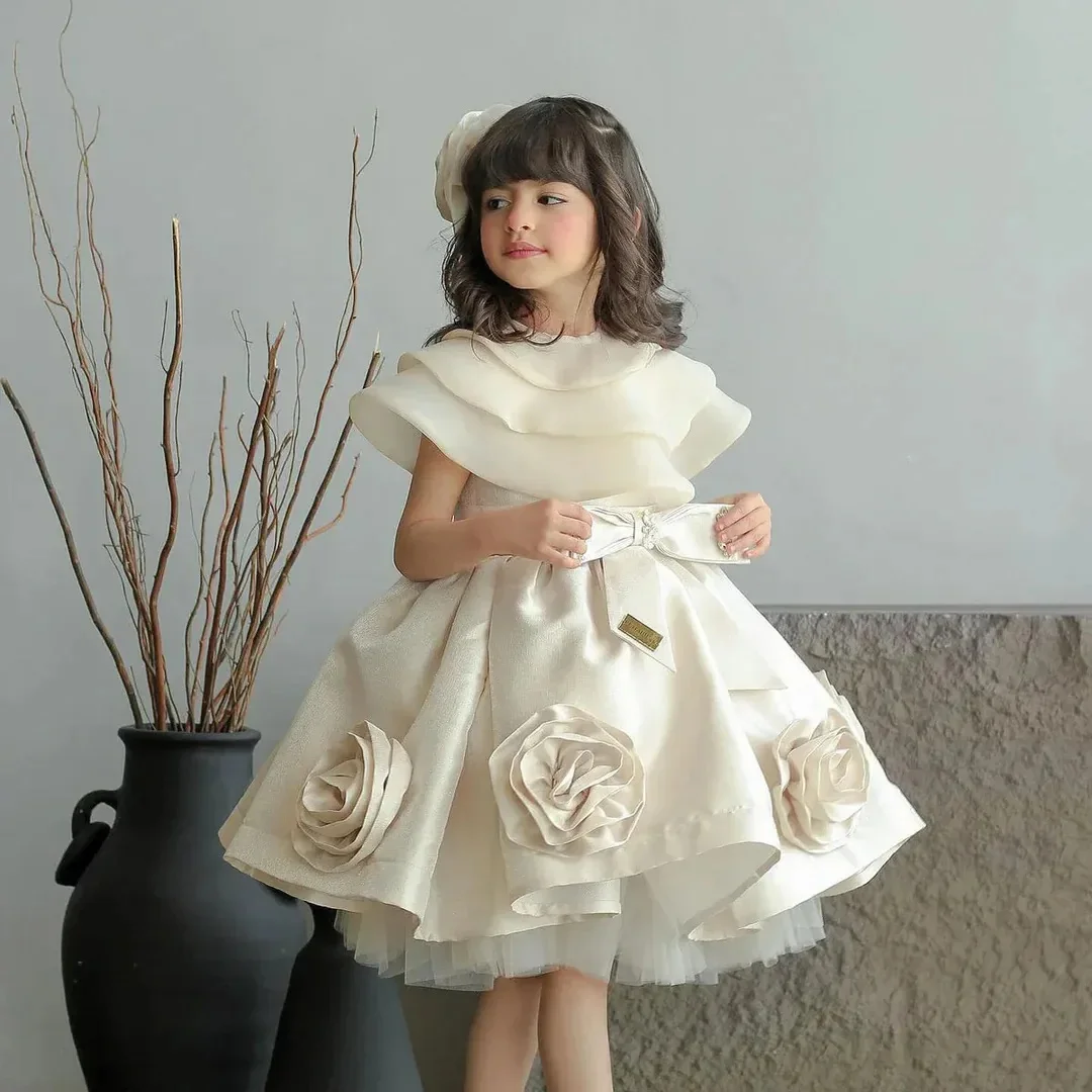 Customized Elegant Flower Girl Dresses Short Toddler Girl's Birthday Party Gowns Soft Satin Baby First Communion Dresses
Customized Elegant Flower Girl Dresses Short Toddler Girl's Birthday Party Gowns Soft Satin Baby First Communion Dresses