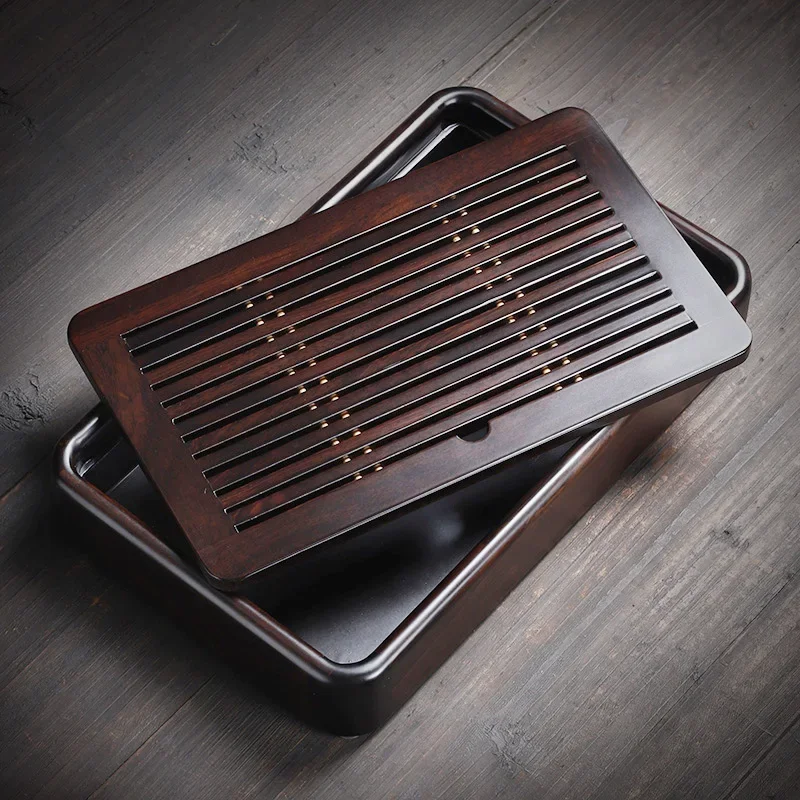 Household ebony solid wood tea tray tea table tea sea Simple office water storage small
Household ebony solid wood tea tray tea table tea sea Simple office water storage small